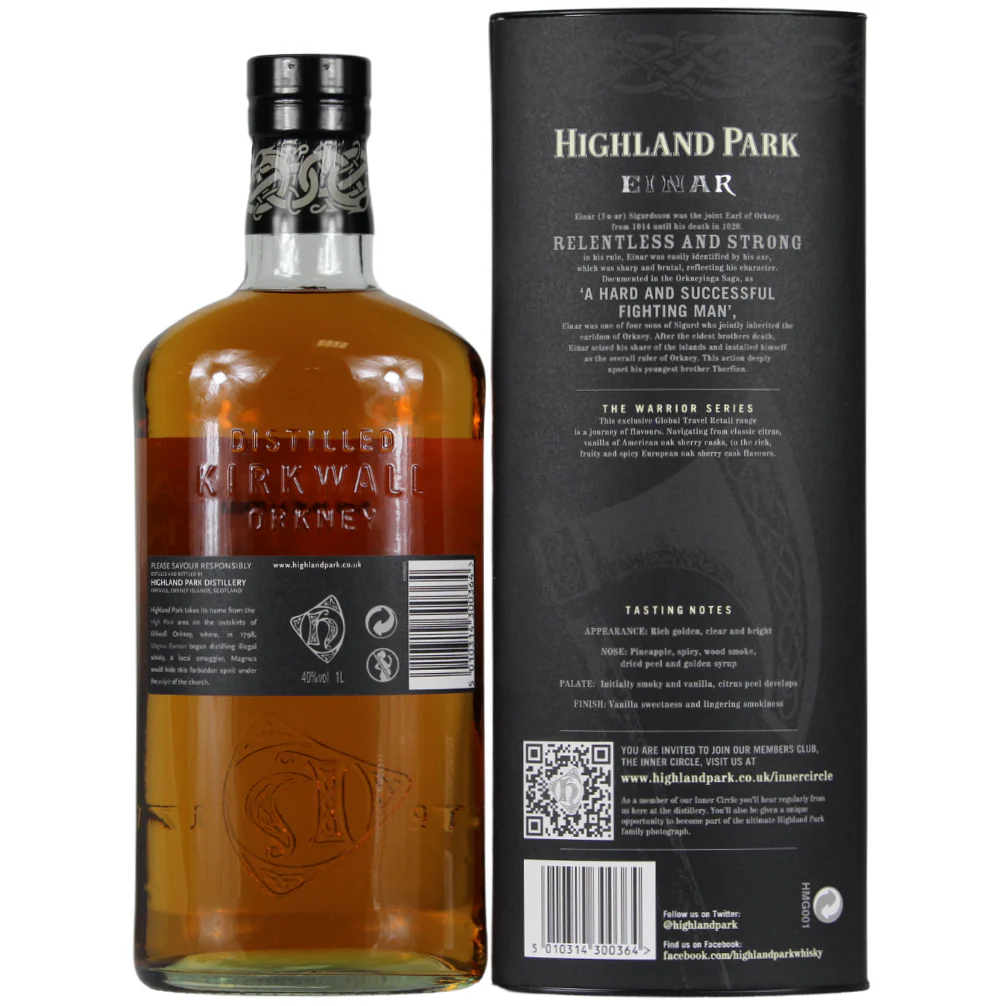 Highland Park Einar 40% 1,0 l - Image 2