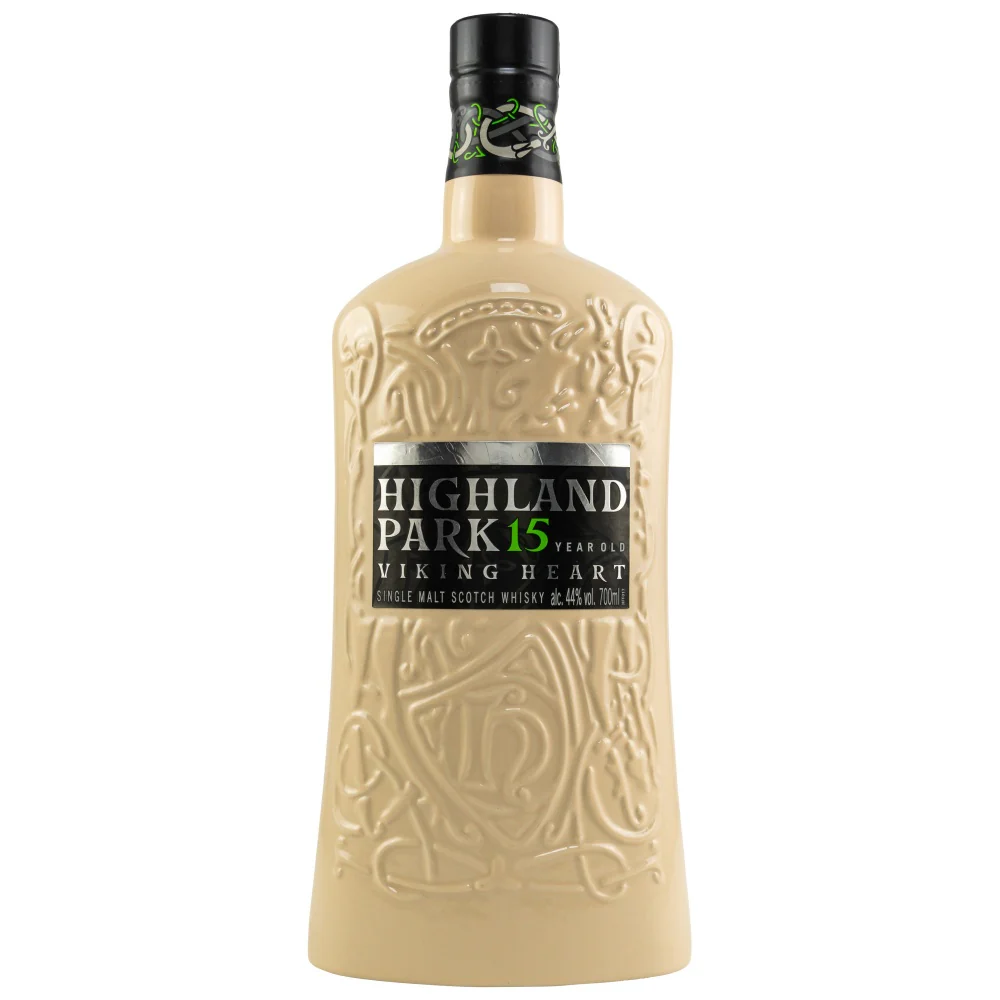 Highland Park 15 Jahre Viking Heart Keramikflasche 44% 0,7l