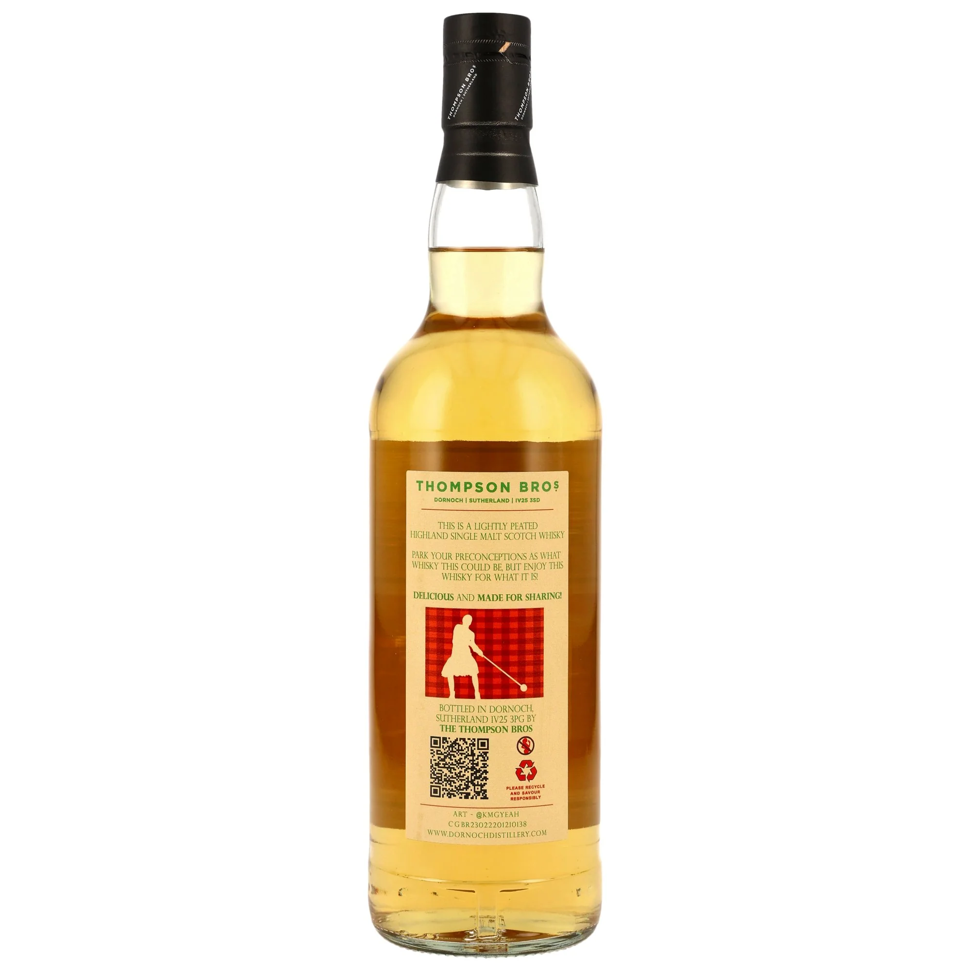 Highland Single Malt Lightly Peated 18 Jahre Thompson Bros. 48,5% 0,7l - Image 2