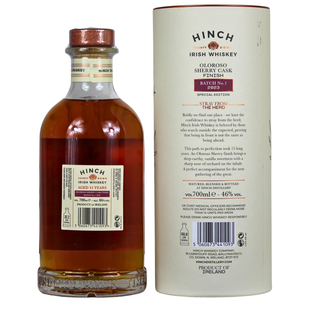 Hinch 15 Jahre Batch 1 Oloroso Sherry Finish 46% 0,7l - Image 2