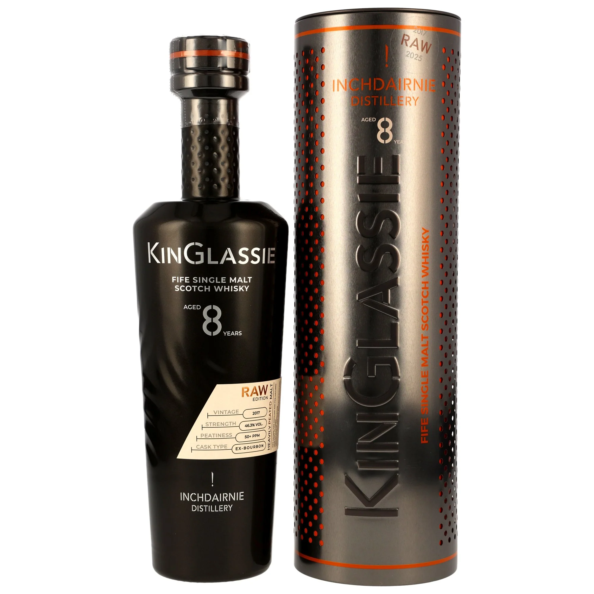 InchDairnie KinGlassie 8 Jahre 2017/2025 Heavily Peated 46,3% 0,7l