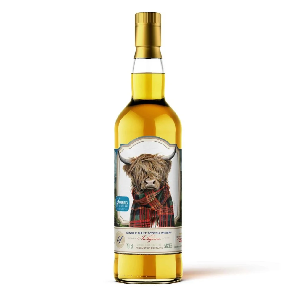 Inchgower 14 Jahre Animals of Scotland 11 Malaga Cask #812842 Caskhound 56,3% 0,7l