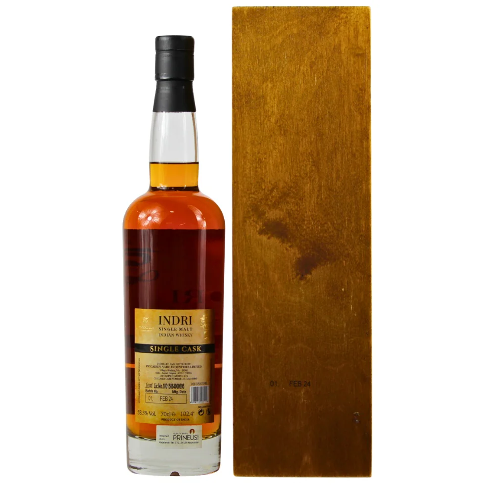 Indri Single Cask Ex-Bourbon #3045 58,5% 0,7l - Image 2