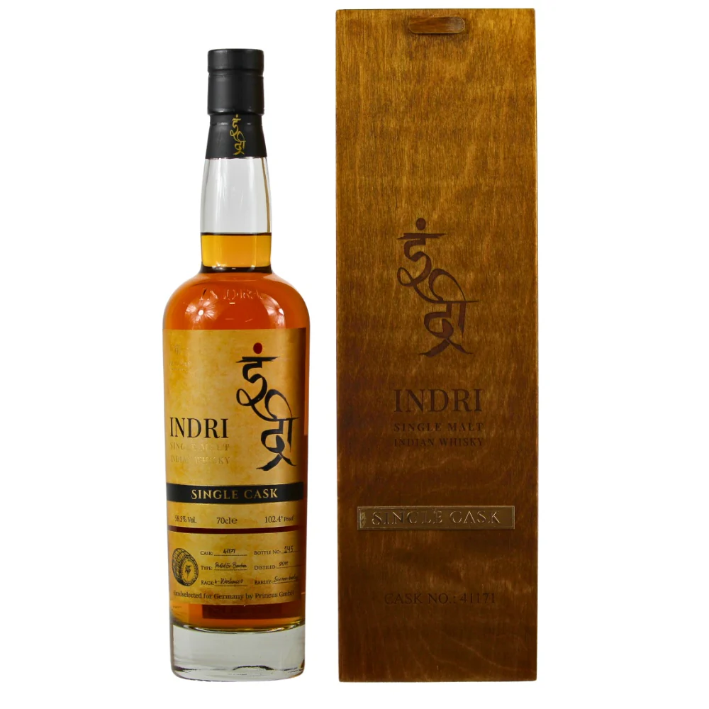 Indri Single Cask Peated Ex-Bourbon #41171 58,5% 0,7l