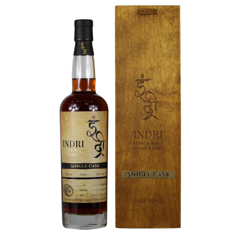 Indri Single Cask Peated Oloroso Sherry Butt #33 58,5% 0,7l