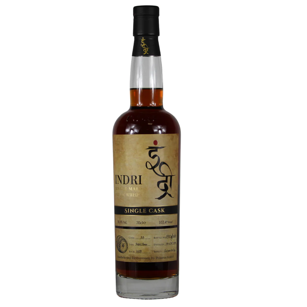 Indri Single Cask Peated Oloroso Sherry Butt #33 58,5% 0,7l - Image 2