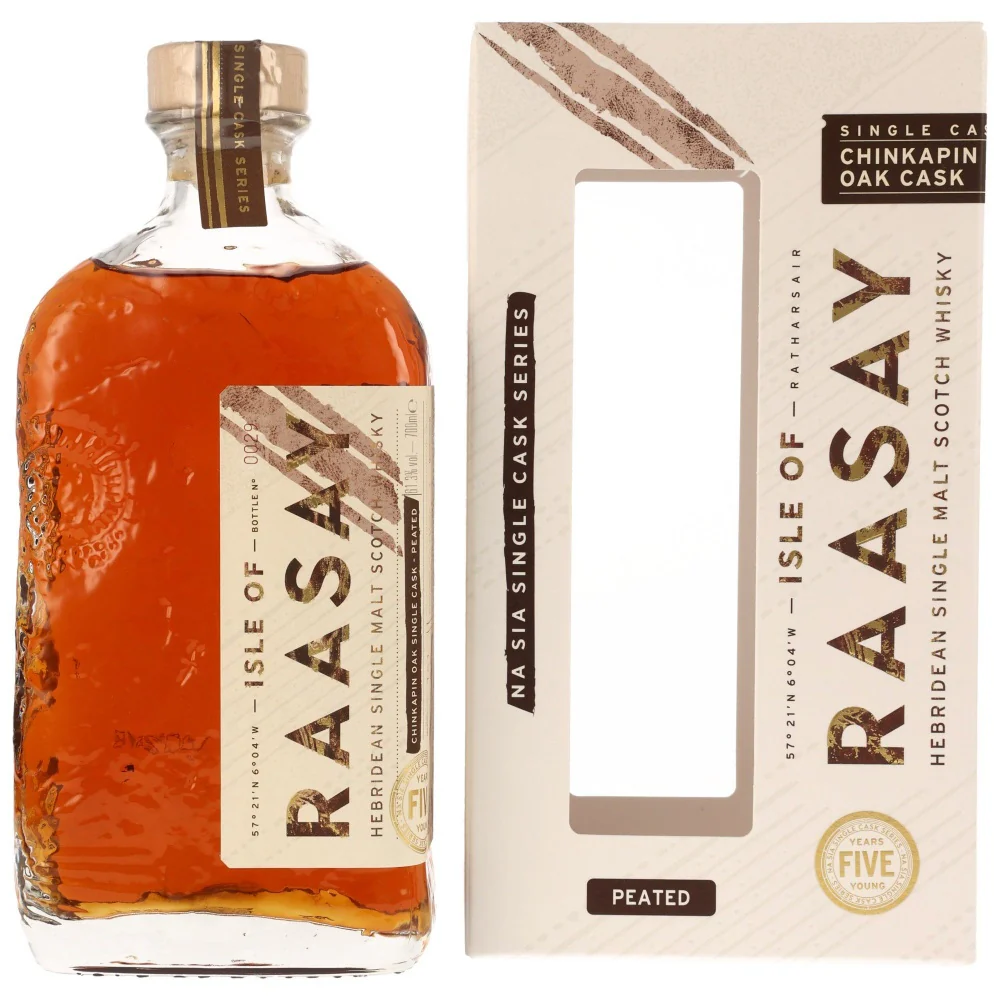 Isle of Raasay 2019/2024 Peated Chinkapin Oak Cask #19/69 61,3% 0,7l