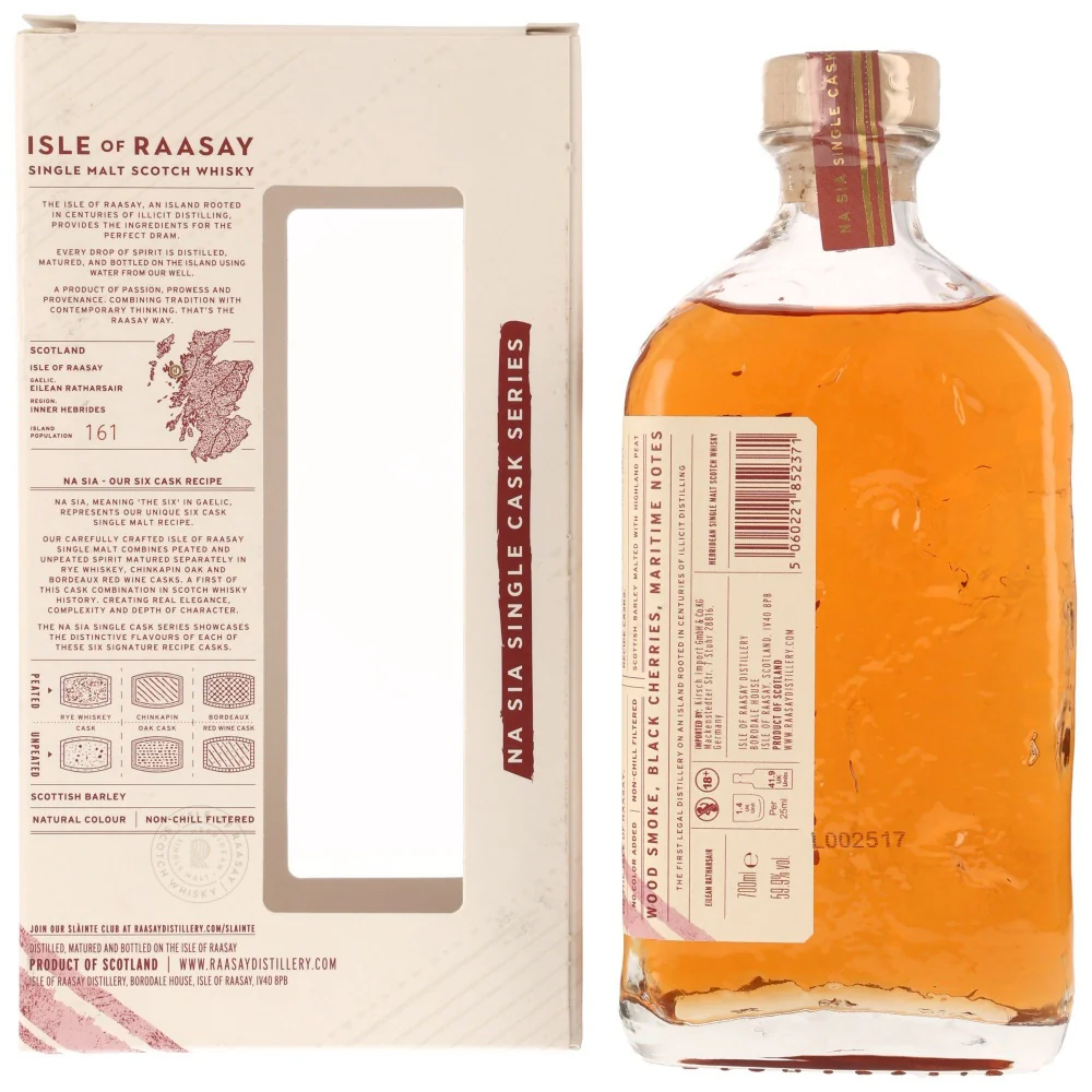 Isle of Raasay 2019/2024 Peated Red Wine Cask #18/721 59,9% 0,7l - Image 2