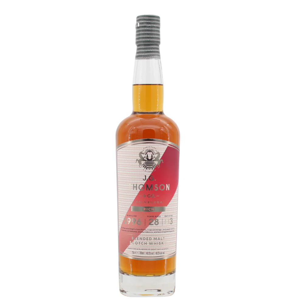 J.G. Thomson & Co. 28 Jahre 1996 Rich Batch 3 Blended Malt Scotch Whisky 46,5% 0,7l