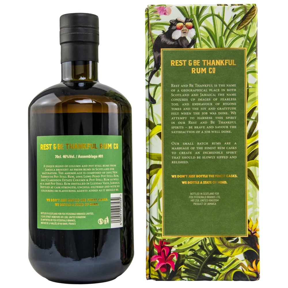 Jamaican Assemblage Rum #1 Rest & Be Thankful 46% 0,7l - Image 2
