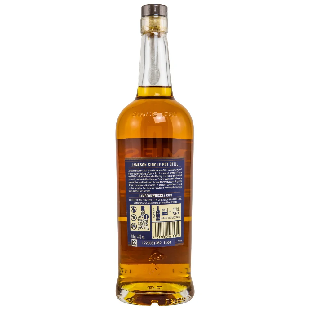 Jameson Single Pot Still Whiskey 46% 0,7l - Image 2