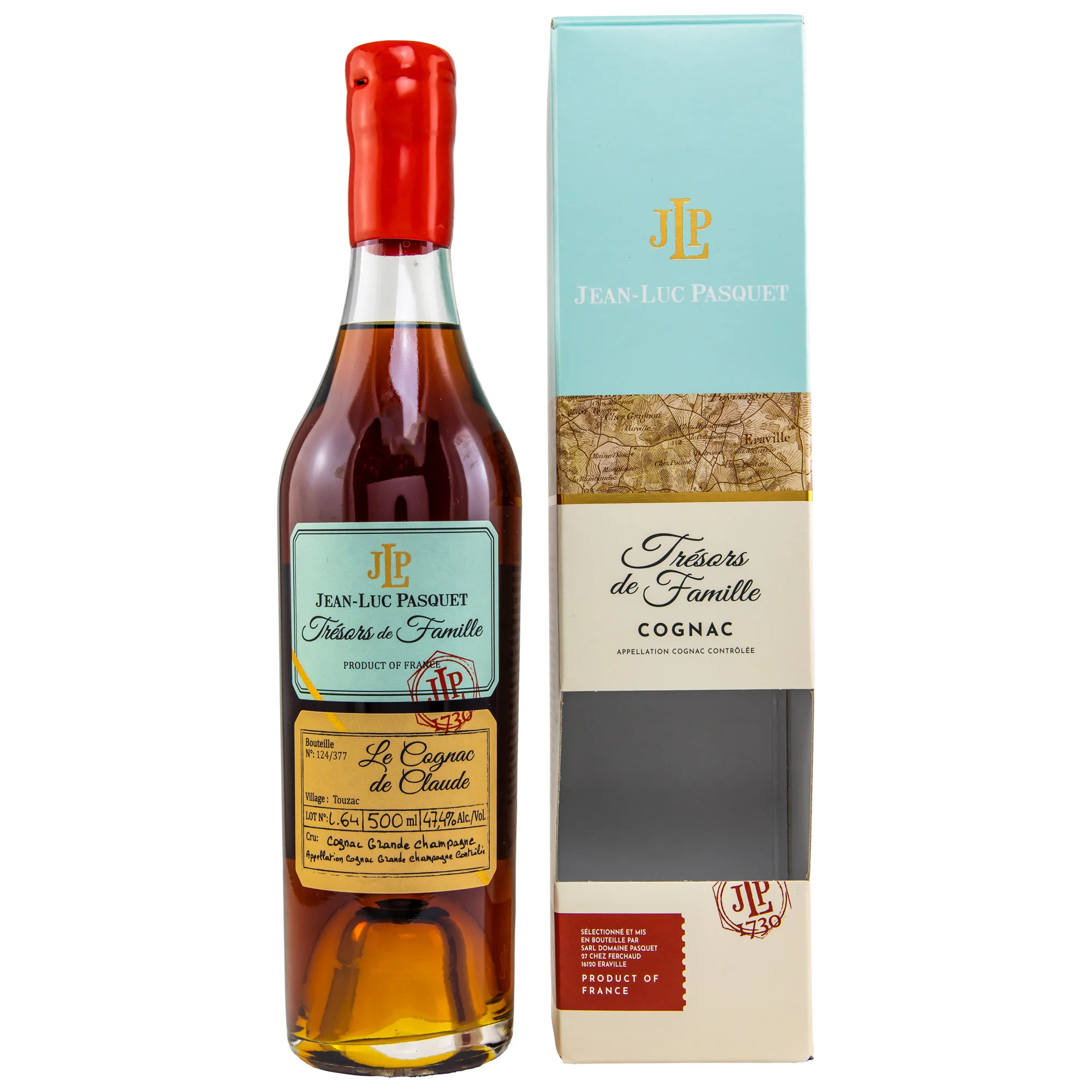 Jean-Luc Pasquet Le Cognac de Claude - Lot 64 Grande Champagne 47,4% 0,5l