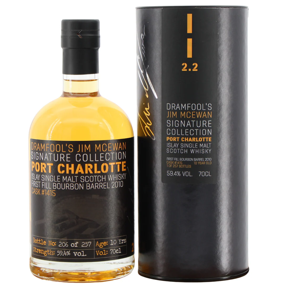 Jim McEwan Signature Collection 10 Jahre Port Charlotte 1st Fill Bourbon Barrel 59,4% 0,7l