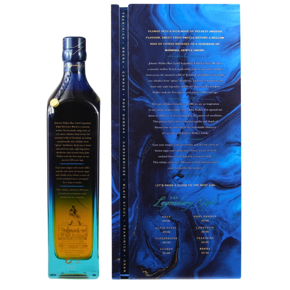 Johnnie Walker Blue Label Legendary Eight 200th Anniversary 43,8% 0,7l - Image 2