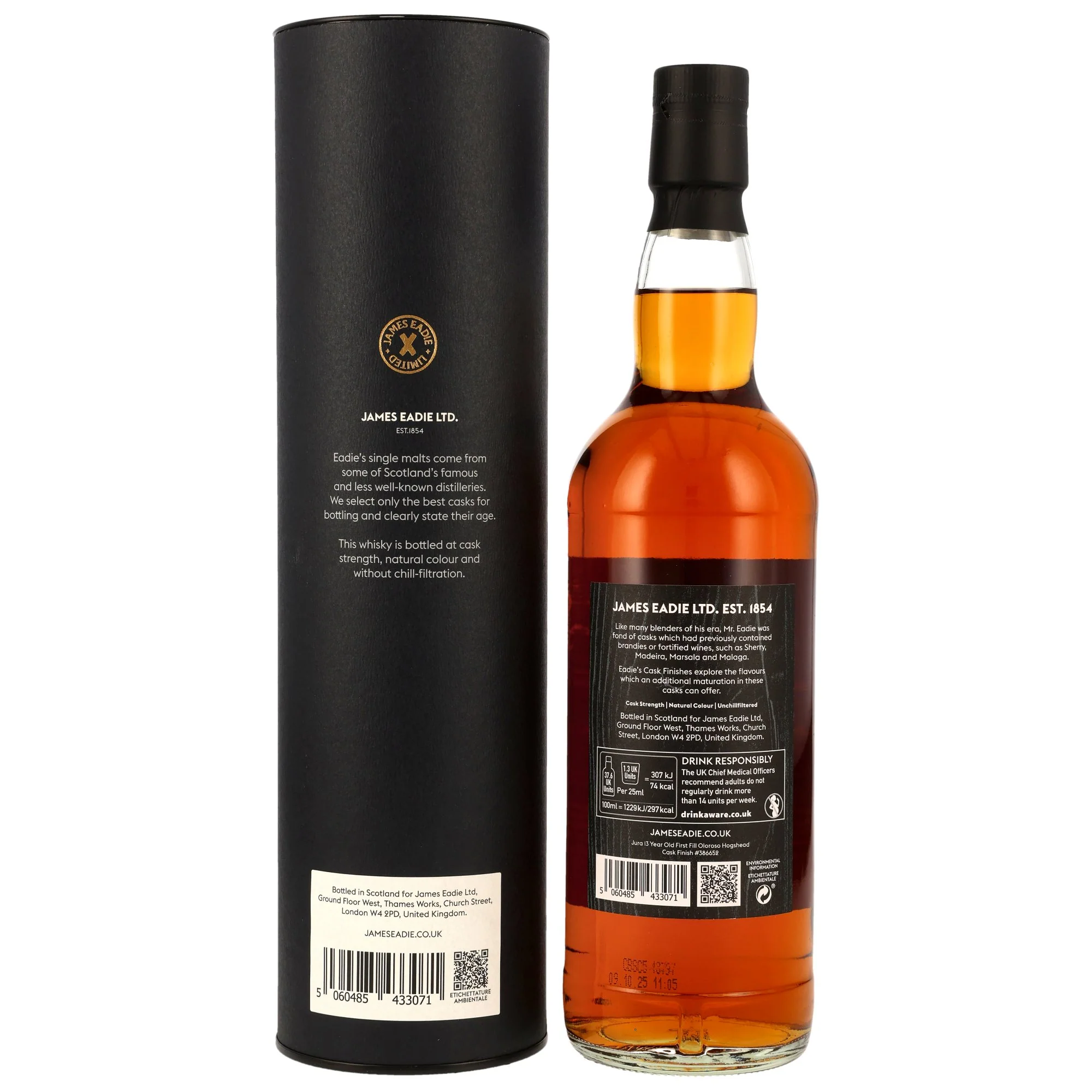 Jura 13 Jahre 2012/2025 1st Fill Oloroso Sherry HHD James Eadie 53,7% 0,7l - Image 2