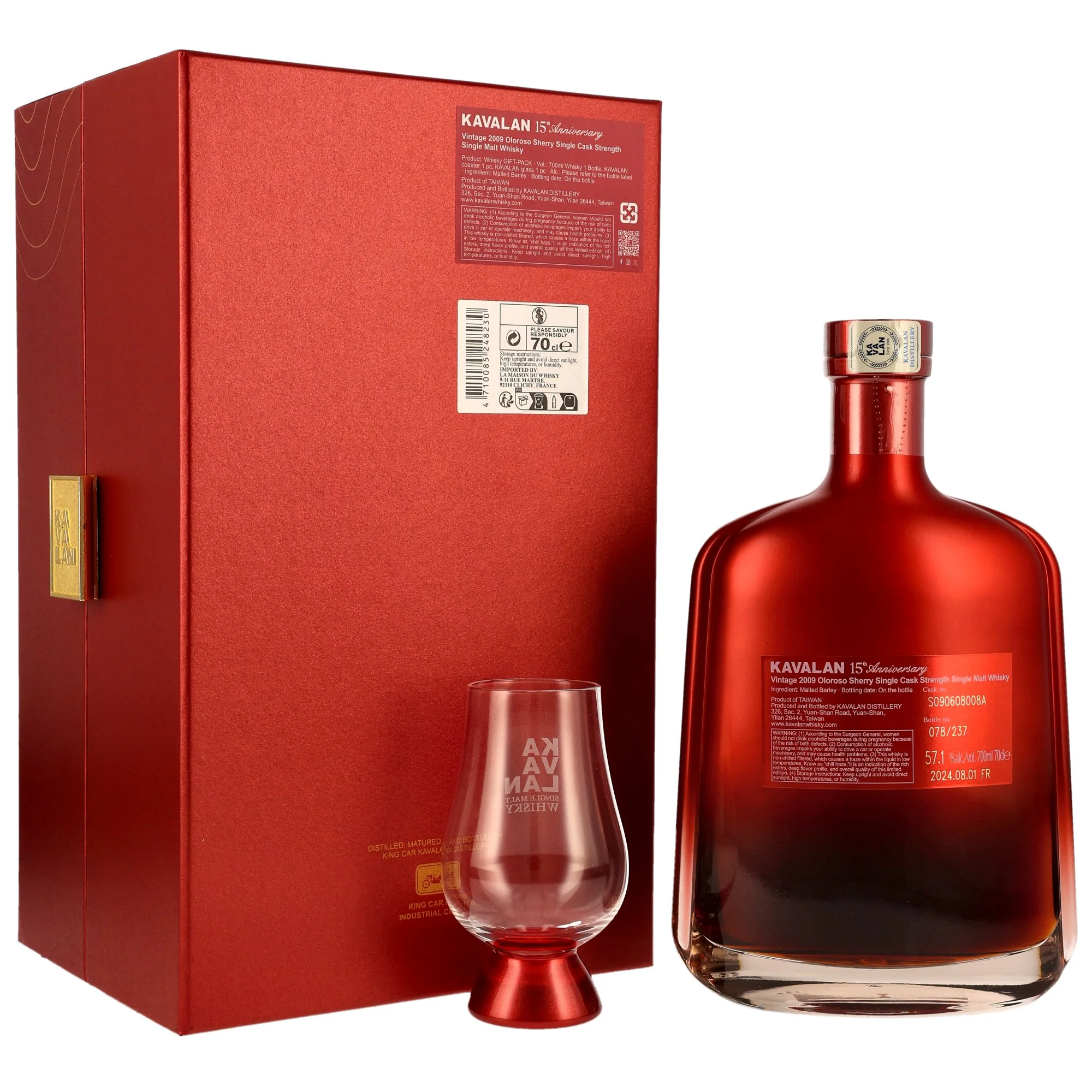 Kavalan 15 Jahre 2009/2024 15th Anniversary Oloroso Cask #S090608008A 57,1% 0,7l - Image 3