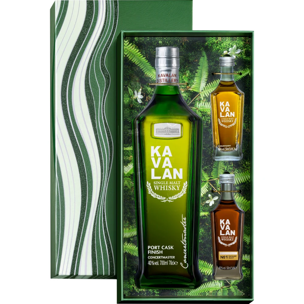 Kavalan Concertmaster Port Cask Finish 40% 0,7l + 2 Miniaturen 40% 2x5cl - Image 2