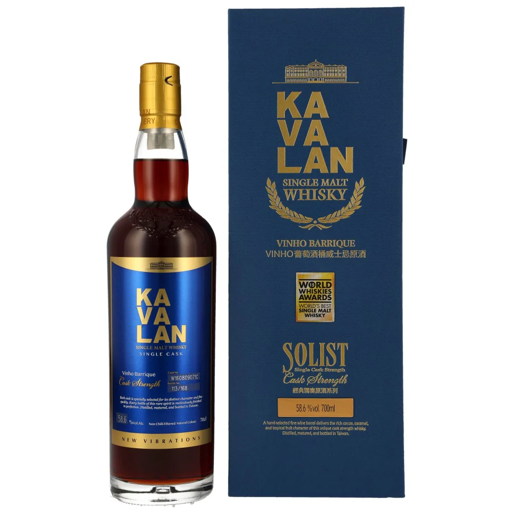 Kavalan Solist New Vibrations Vinho Barrique 58,6% 0,7l