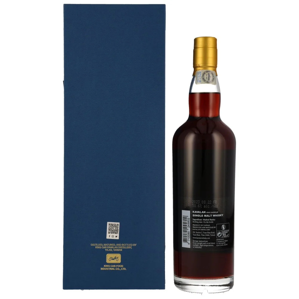 Kavalan Solist New Vibrations Vinho Barrique 58,6% 0,7l - Image 2