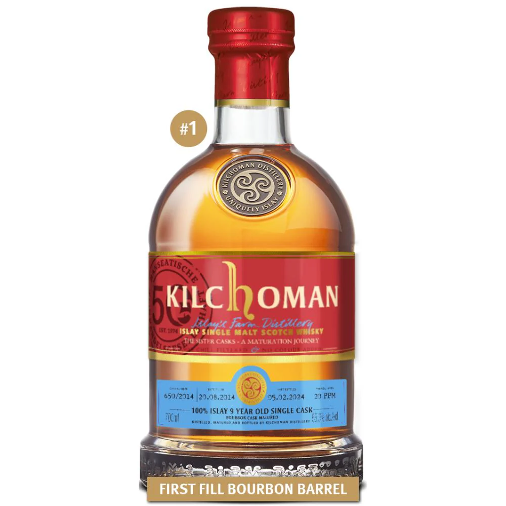 Kilchoman 2014/2024 1st Fill Bourbon 100% Islay Sister Cask 1 650/2014 55,3% 0,7l