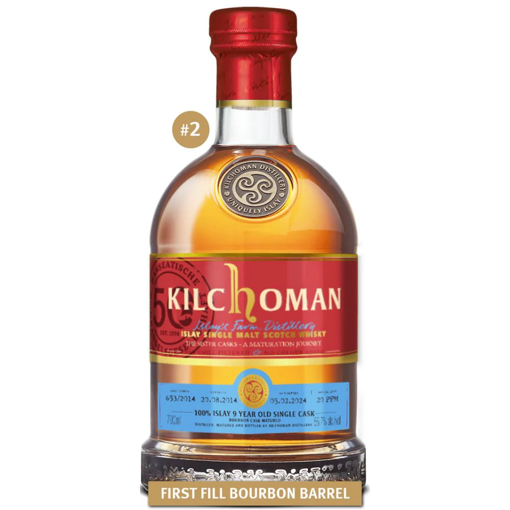 Kilchoman 2014/2024 1st Fill Bourbon 100% Islay Sister Cask 2 653/2014 56,7% 0,7l