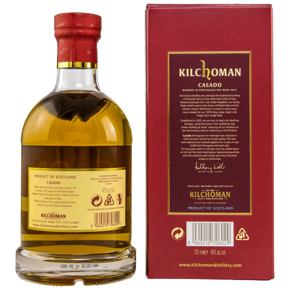 Kilchoman Casado Limited Edition 2022 46% 0,7l - Image 2