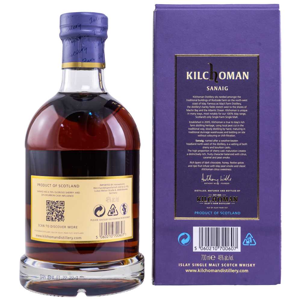 Kilchoman Sanaig 46% 0,7l - Image 2