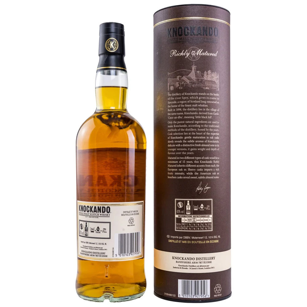 Knockando 15 Jahre 43% 0,7l - Image 2