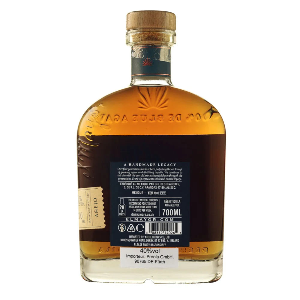 El Mayor Tequila Añejo 100% De Agave 40% 0,7l - Image 2