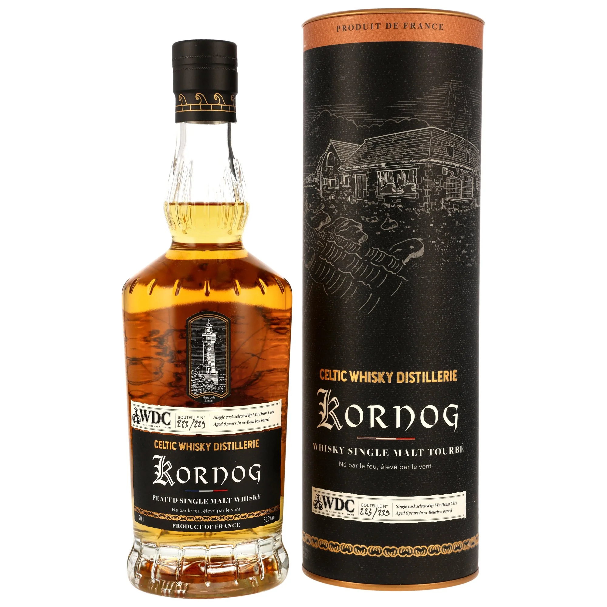 Kornog 6 Jahre 2018/2025 Bourbon Single Cask Wu Dram Clan 56,9% 0,7l