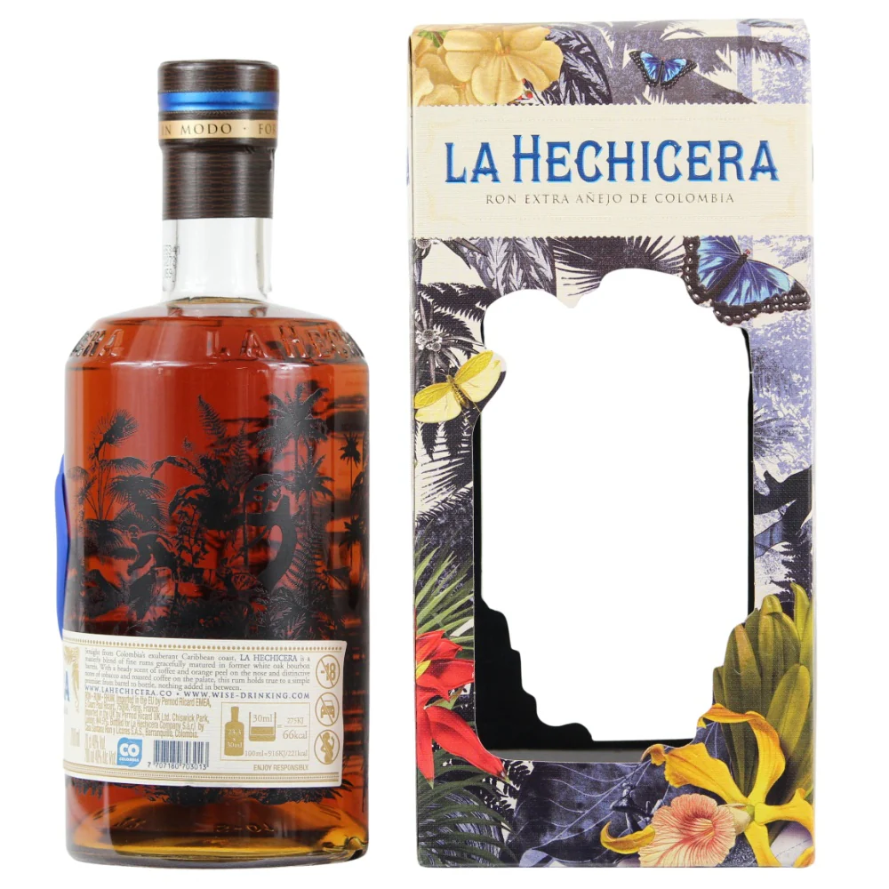 La Hechicera Ron Extra Anejo Rum Reserva Familiar 40% 0,7l - Image 2