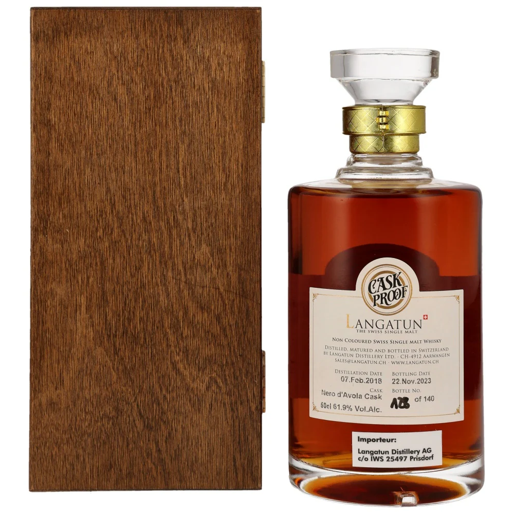 Langatun Cask Proof Distillery Edition Swiss Single Malt 61,9% 0,5l - Image 2