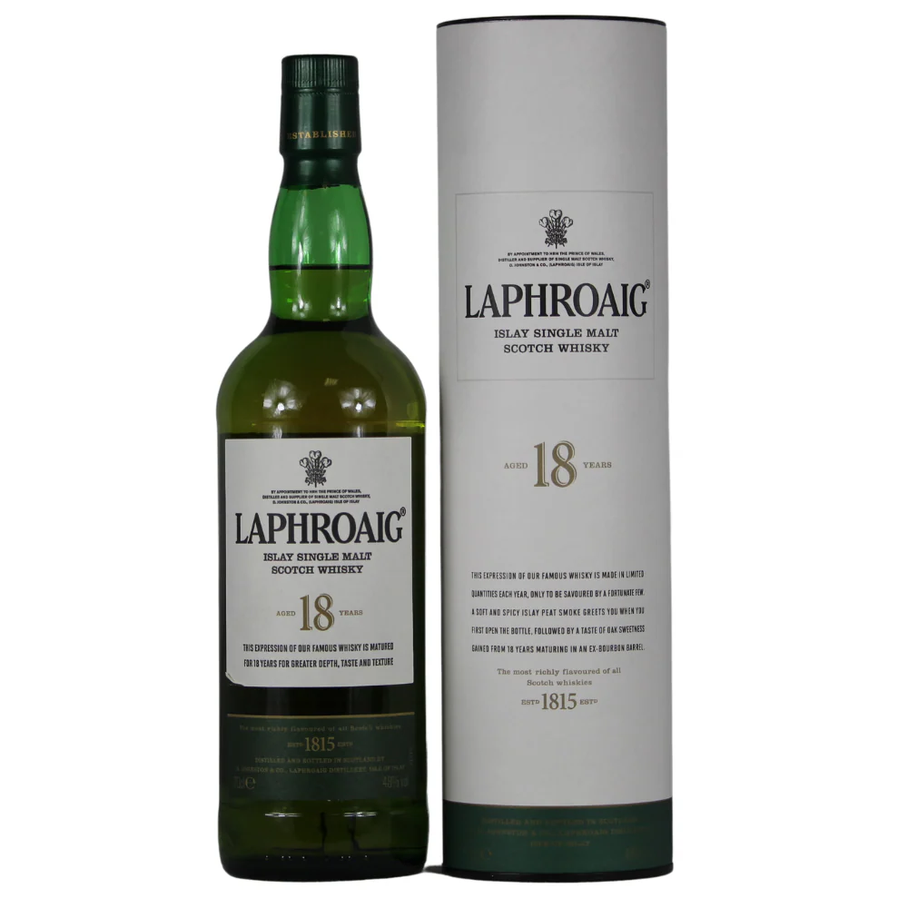 Laphroaig 18 Jahre (weiße Tube) 48% 0,7l