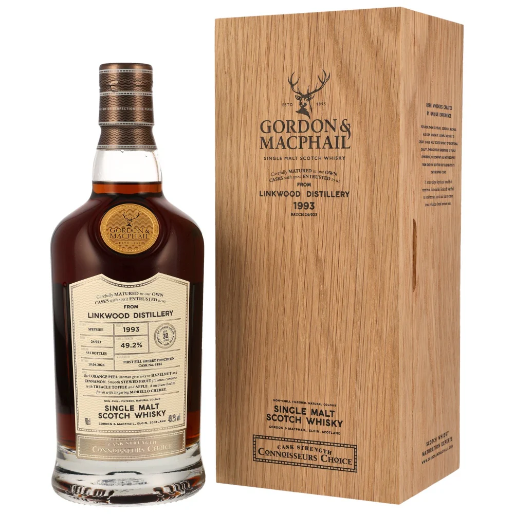 Linkwood 30 Jahre 1993/2024 Connoisseurs Choice G&M #6184 49,2% 0,7l