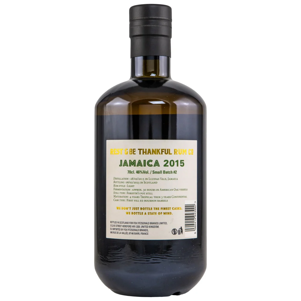 Lluidas Vale Jamaica Single Rum 7 Jahre Small Batch #2 46% 0,7l - Image 2