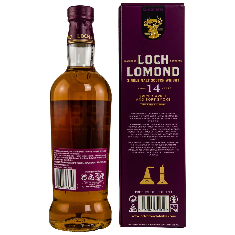 Loch Lomond 14 Jahre Spiced Apple and Soft Smoke 46% 0,7l - Image 2