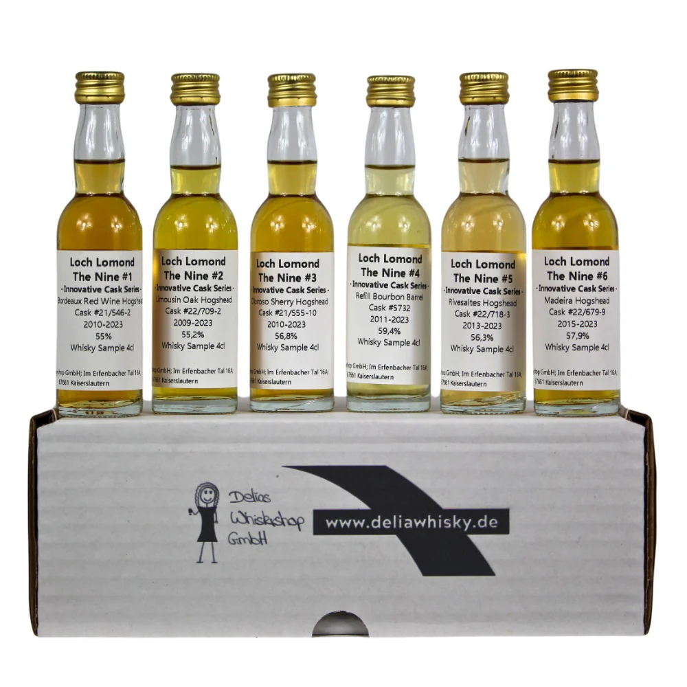 Loch Lomond The Nine Innovative Cask Series 1-6 Sampleset ~56,8% 6x4cl