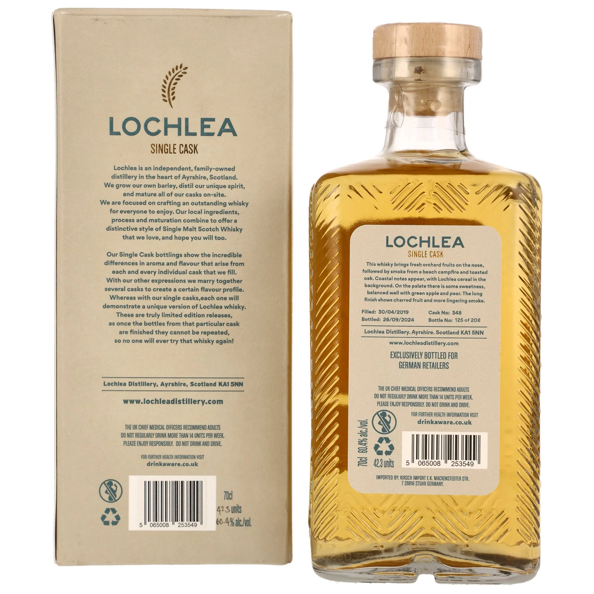 Lochlea 5 Jahre 2019/2024 Cask #348 60,4% 0,7l - Image 2