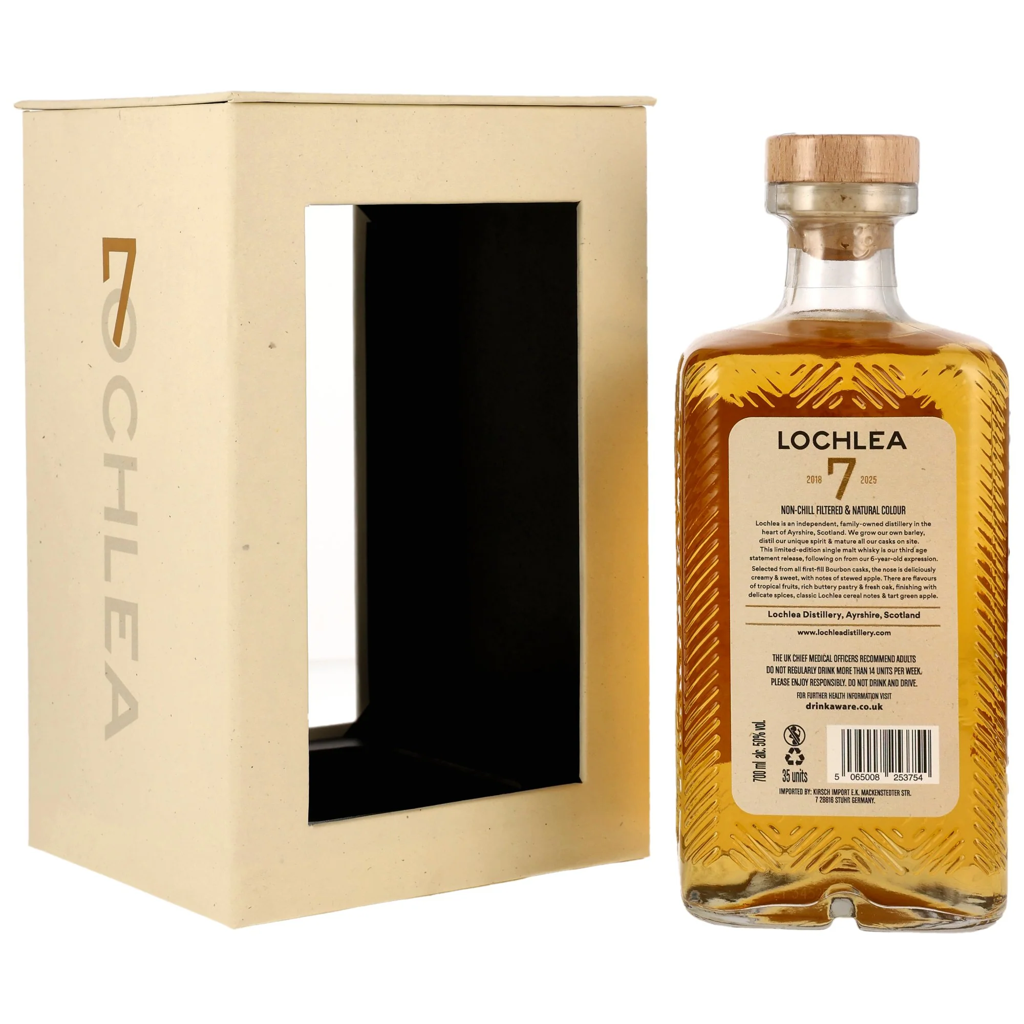 Lochlea 7 Jahre 2018/2025 1st Fill Bourbon Barrels 50% 0,7l - Image 2