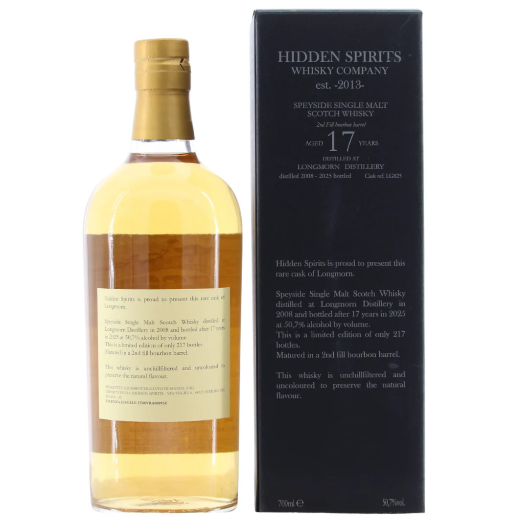Longmorn 17 Jahre Bourbon Barrel Single Cask #LG825 Hidden Spirits 50,7% 0,7l - Image 2