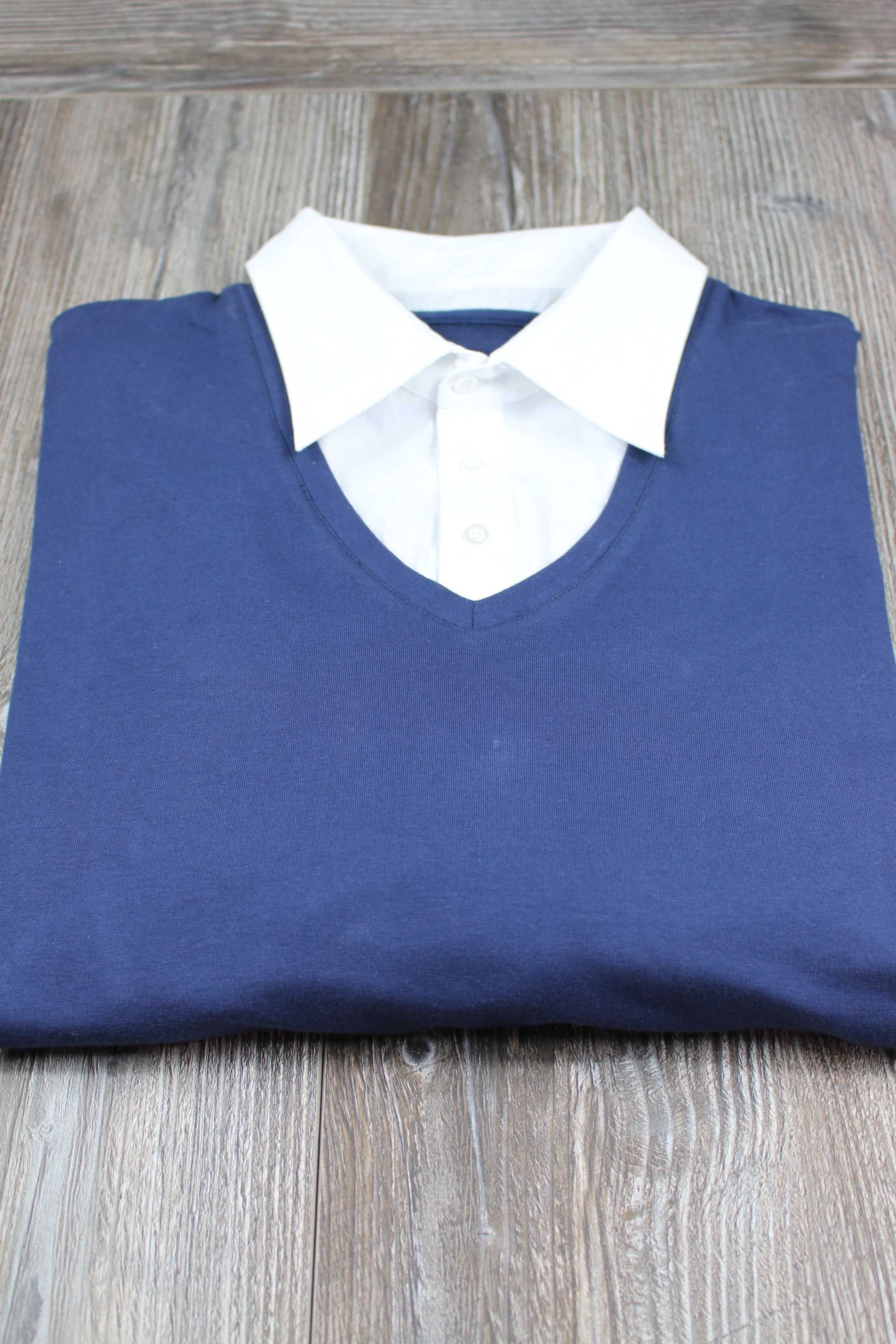 Longsleeve mit Hemdkragen