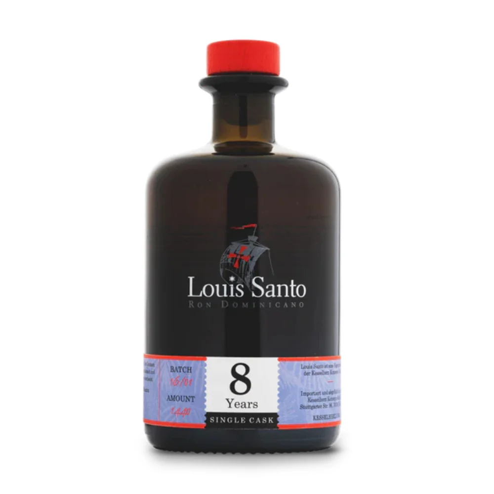 Louis Santo 8 Jahre Single Cask Rum Dominikanische Republik 40% 0,7l
