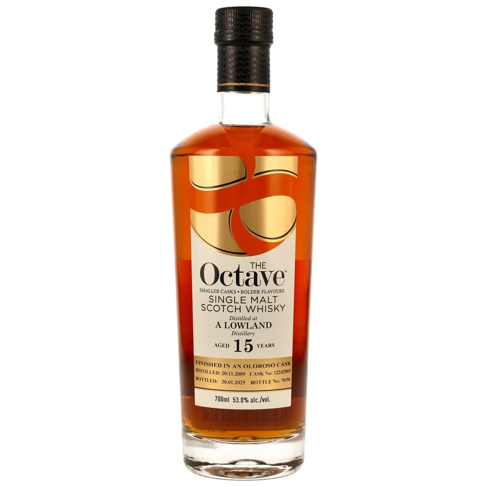 Lowland 15 Jahre 2009/2025 - Oloroso Sherry Cask Finish #12242869 - Octave (Duncan Taylor) 53,0% 0,7l