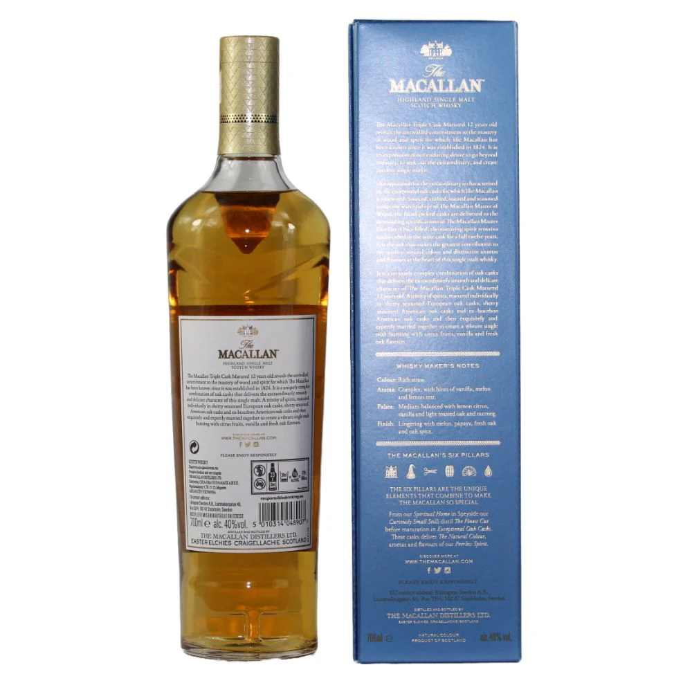 Macallan 12 Jahre Triple Cask Fine Oak 2022 40% 0,7l - Image 2