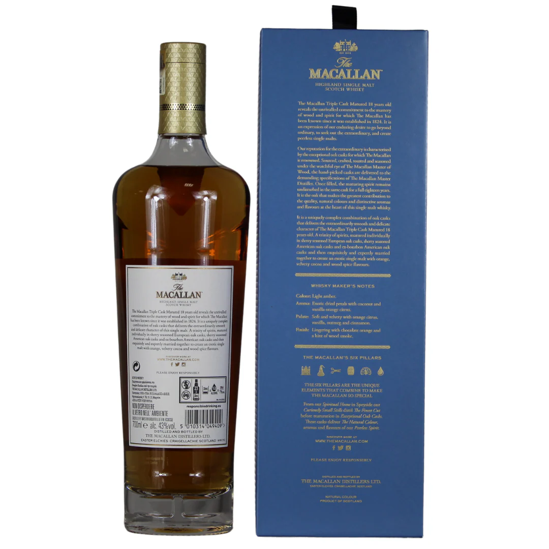 Macallan 18 Jahre Triple Cask Matured 2018 Release 43% 0,7l - Image 2