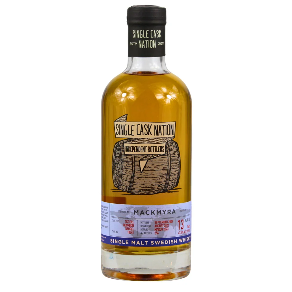 Mackmyra 13 Jahre Single Cask Nation Bourbon Barrel #10541 47,5% 0,7l