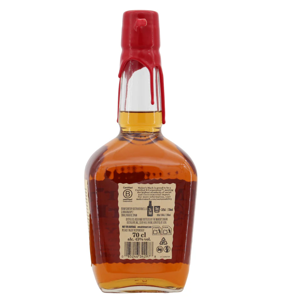 Maker's Mark Kentucky Straight Bourbon mit Tumbler 45% 0,7l - Image 3
