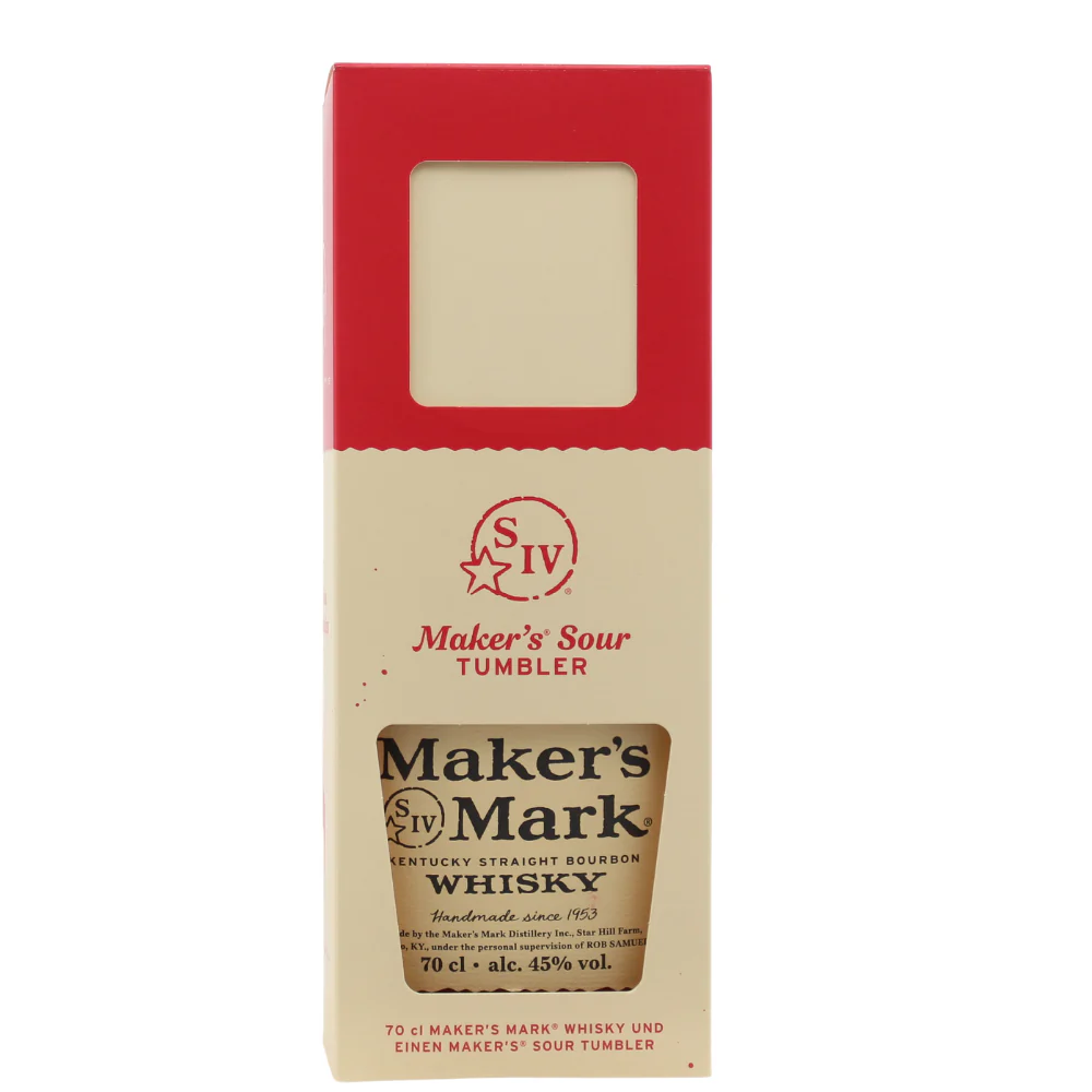 Maker's Mark Kentucky Straight Bourbon mit Tumbler 45% 0,7l - Image 4