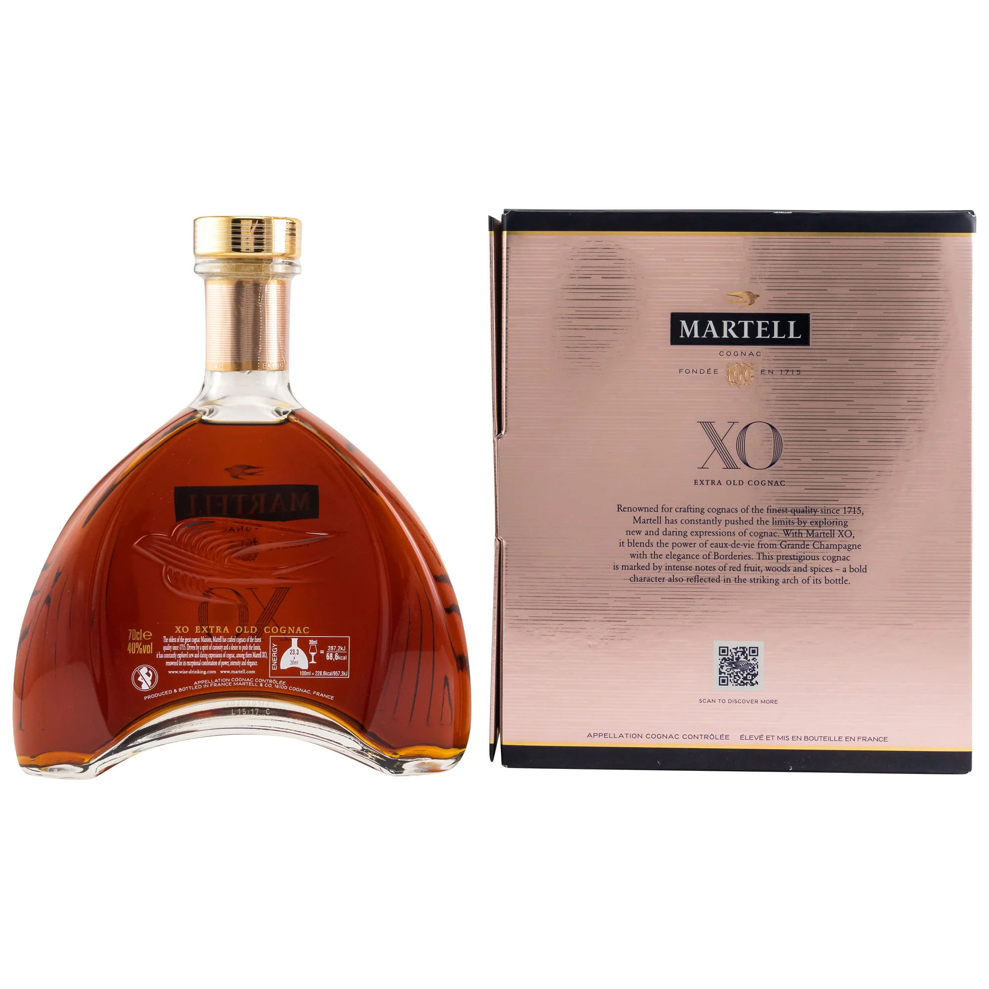 Martell XO Cognac 40% 0,7l - Image 2