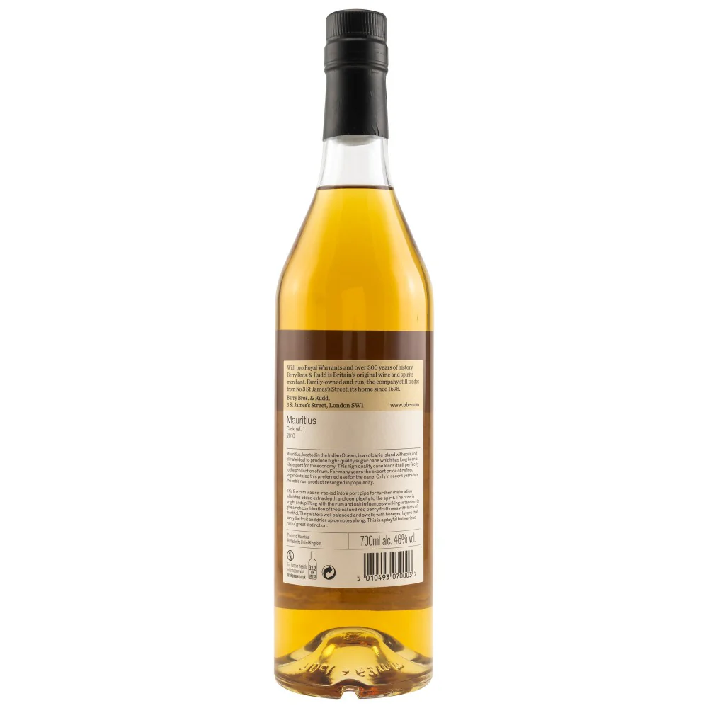 Mauritius Rum 9 Jahre Port Pipe Berry Bros & Rudd 46% 0,7l - Image 2